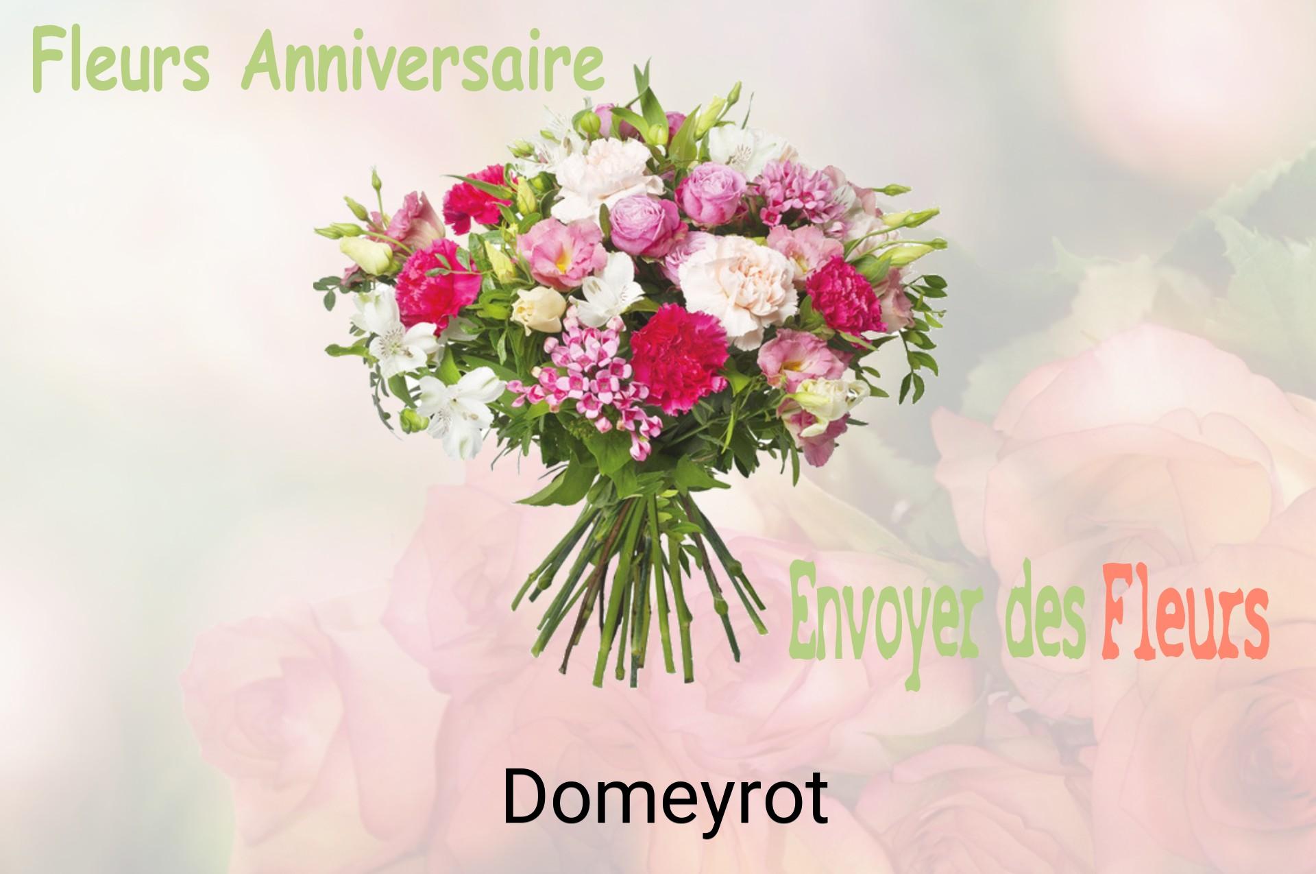 Bouquet de fleurs d’anniversaire livré à Domeyrot